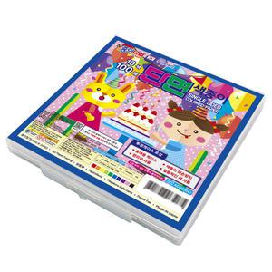 officeseller 종이나라 케이스 단면 색종이 단면색종이 [10색 100장]