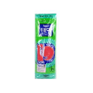00042 태화고무장갑-꽃밴 L /10개/레드