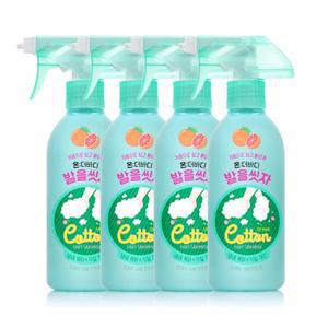 온더바디 발을씻자 코튼풋샴푸 자몽향 385ml 4개 발샴푸