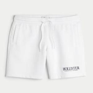 HOLLISTER 플리스 로고 그래픽 반바지 9인치