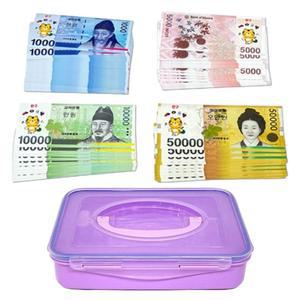 유치원교구 시장놀이 계산하기 가짜화폐 100장 역할극소품 어린이집 지폐 진열대 집콕