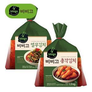 [신세계라이브쇼핑]비비고 총각김치1.5KG + 열무김치1.5KG