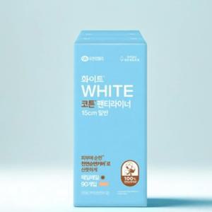 화이트 순한순면 생리대 실속팩 팬티라이너 일반 90매입 5개