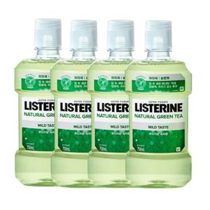 리스테린 그린티 마일드 750mL, 4개