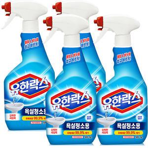 유한락스 욕실청소용 본품 600ml 4개