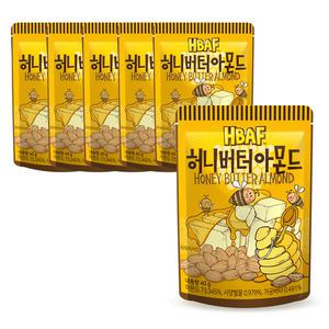 HBAF 바프 아몬드 허니버터 40g x6개