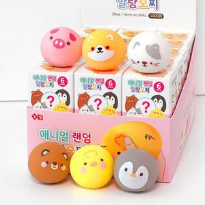 덕플러스문구 애니멀 랜덤 말랑 모찌 (30개 1세트)