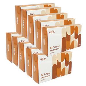 HLB 이지 나무 설압자 100pcs X 10통 / 혀누르개 왁싱 스파큘라