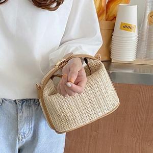 [라일리] Rly 미니 라탄 토트크로스백