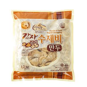 [160-1] 아하 감자고기수제비 만두 1.2kg