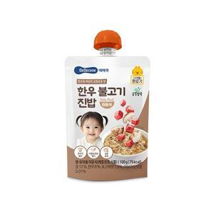 [베베쿡]실온이유식 완료기 한우불고기진밥 1개