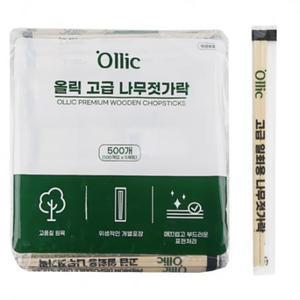 올릭 고급 일회용 나무젓가락, 100개입, 5개 one option