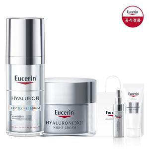 [유세린] 하이알루론 에피셀린 세럼 30ml + 하이알루론 3X 나이트크림 50ml [증정]3X컨센트레이트 미니 ...
