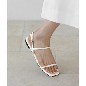 [매장정품] 사뿐 SAPPUN 포엘린 스퀘어 플랫샌들 1cm 5012533627