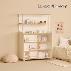 레이디가구 레이디가구 키디 슬라이딩 전면 책장 1200_기본형
