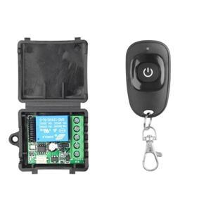 학습 리모컨 무선 스위치 단추 DC 12V 1CH 릴레이 리시버 모듈 RF 송기 433Mhz