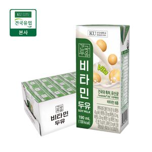 [건국우유][본사배송] 건국우유 비타민 두유 190ml 24팩