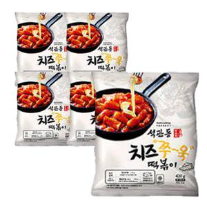 석관동 치즈쭈욱 떡볶이 420g 5개