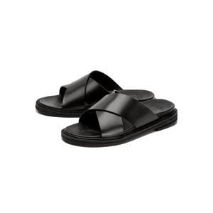 국내매장판 커스텀에이드 샌들 3.5cm 소가죽 크로스 슬리퍼 바넷(CR0023)445055
