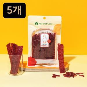 네츄럴코어 씹기편한 오리 슬라이스 75g X5개 강아지간식