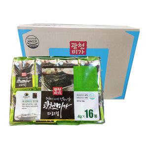 광천 미가 파래 도시락김  3.5g  16봉 10개  1박스