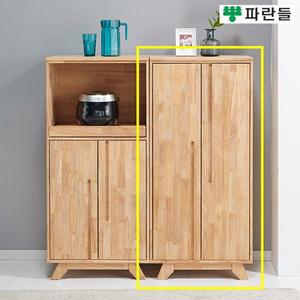 [기타][착불배송] 파란들가구 고무나무원목 1200 주방수납장 다용도수납장
