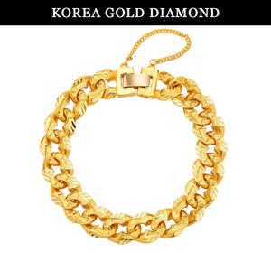 갤러리아 순금 팔찌 24K 남자 써클 컷팅 라운드 체인 37.5g