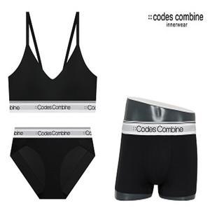 코데즈컴바인이너웨어 일체형 플렉서블 노와이어 커플 SET (CCWBR513BK)