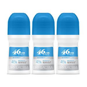온더바디 46cm 롤온 데오드란트 라이트향 75ml, 3개