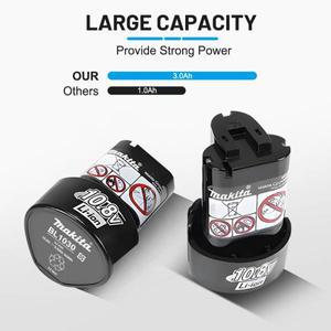 Makita 충전식 교체 도구 배터리 10.8V 3.0 Ah2.0 Ah BL1013 BL1020 BL1030 TD090D DF030D