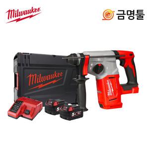 밀워키 충전 햄머드릴 M18 BLH-502X 18V 5.0AH