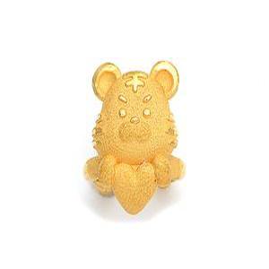 24K 순금 십이간지 호랑이띠 돌반지 3.75g