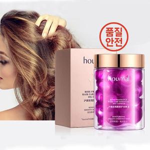 탈모 30Pcs 헤어 로즈 에센셜 오일 부드럽고 매끄러운 비타민 캡슐 영양 트리트먼트 수리 손상된 세럼 모발