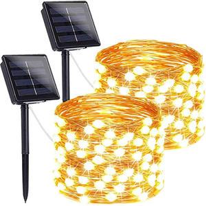 0M 태양 야외 00LED 빛 꽃줄 LED 램프 태양 정원 빛 야외 방수 요정 갈 랜드 문자열 크리스마스 조명