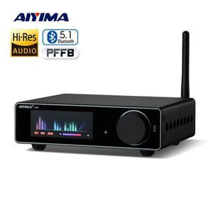 AIYIMA A80 홈 앰프 PFFB 블루투스 DAC 스테레오 전원 전자 UV 계량기 디지털  300 Wx2 파이 TPA3255