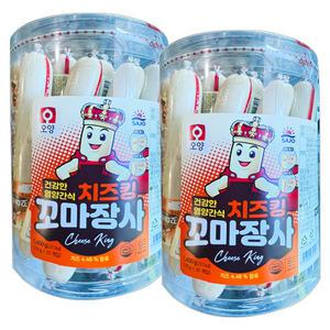 사조오양 치즈킹 꼬마장사 1.4kg x 2개 간식소시지