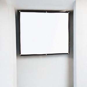 고품질 게더릭 이동형 빔프로젝터 스크린 (146x110cm) (4-3) 걸이형스크린 접이식빔스크린 (WFHSCEH)
