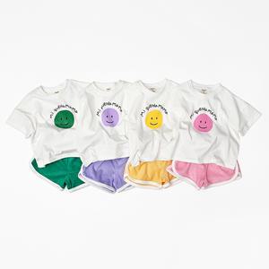 마마스마일세트 여름 상하복 유아동 키즈 상하세트 여아 남아 반팔티셔츠 반바지 팬츠 등원복 하나비