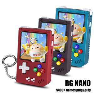 게임기 5400 레트로 핸드헬드 나노 하이파이 RGNano 콘솔 스피커 64G 미니 IPS ANBERNIC 인치 합금 1 54 휴대용 게임 RG 알루미늄 스크린