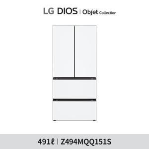 (1등급) LG 오브제 김치냉장고 491리터 Z494MQQ151S 화이트/화이트