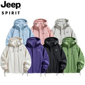 JEEP  봄/가을  남자 여자 아웃도어 등산 자켓 바람막이 점퍼