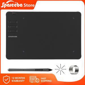 SPASEEBA T605 그래픽 태블릿 드로잉페인팅게임 OSU 8192 레벨 디지털 스타일러스가 포함된 초박형 아트 펜