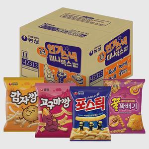 농심 인기스낵 미니믹스 꿀꽈배기 6p + ... 1세트