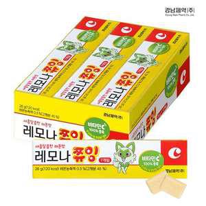 경남제약 레모나 쮸잉 28g 1박스(12개입) 비타민C 100%충족 새콤달콤한 레몬맛