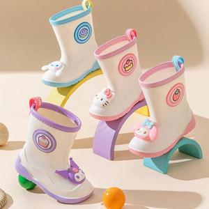 [산리오]어린이 레인부츠 어린이 아동 장화 시나모롤 쿠로미 마이멜로디
