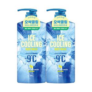 온더바디 아이스쿨링 빙하수 바디워시 레몬민트향 1000g,  2개
