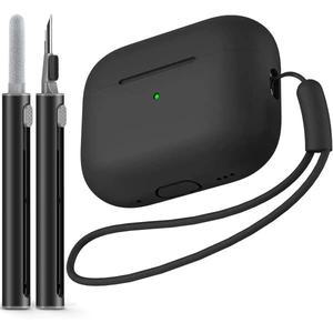 키트 포함 AirPods Pro 케이스 커버 Apple 2세대/1세대 소프트 실리콘 보호 암용 수용