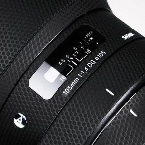 시그마 ART 105mm F1.4 DG HSM (캐논 호환 EF 마운트용) 데칼 스킨 비닐 랩 필름 카메라 렌즈 보호 스티커
