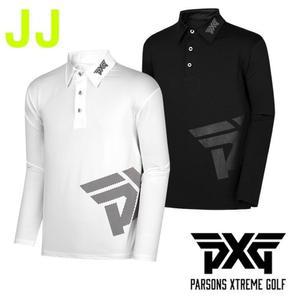 PXG 옆로고카라 긴팔 티셔츠 - 봄 가을 신상(남성)(골프)