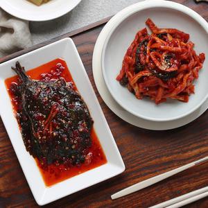 [품질보장][이광석장인]깻잎무침1kg+무말랭이1kg 밥도둑 참기름 반찬 젓갈 대용량 밥맛